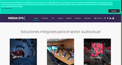 Desktop Screenshot of mediasys.es
